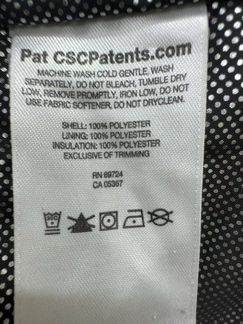 Columbia Men Charcoal Omni-Heat Parka Jacket XL Midweight Zipper