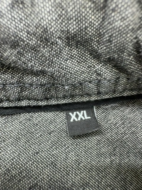 C&A Men’s Gray XXL Cotton Blend Button-Up Long Sleeve Shirt