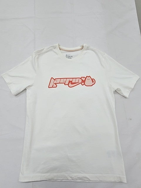 Nike Kerwin Frost Cat White Athletic L Short Sleeve T-Shirt Cotton