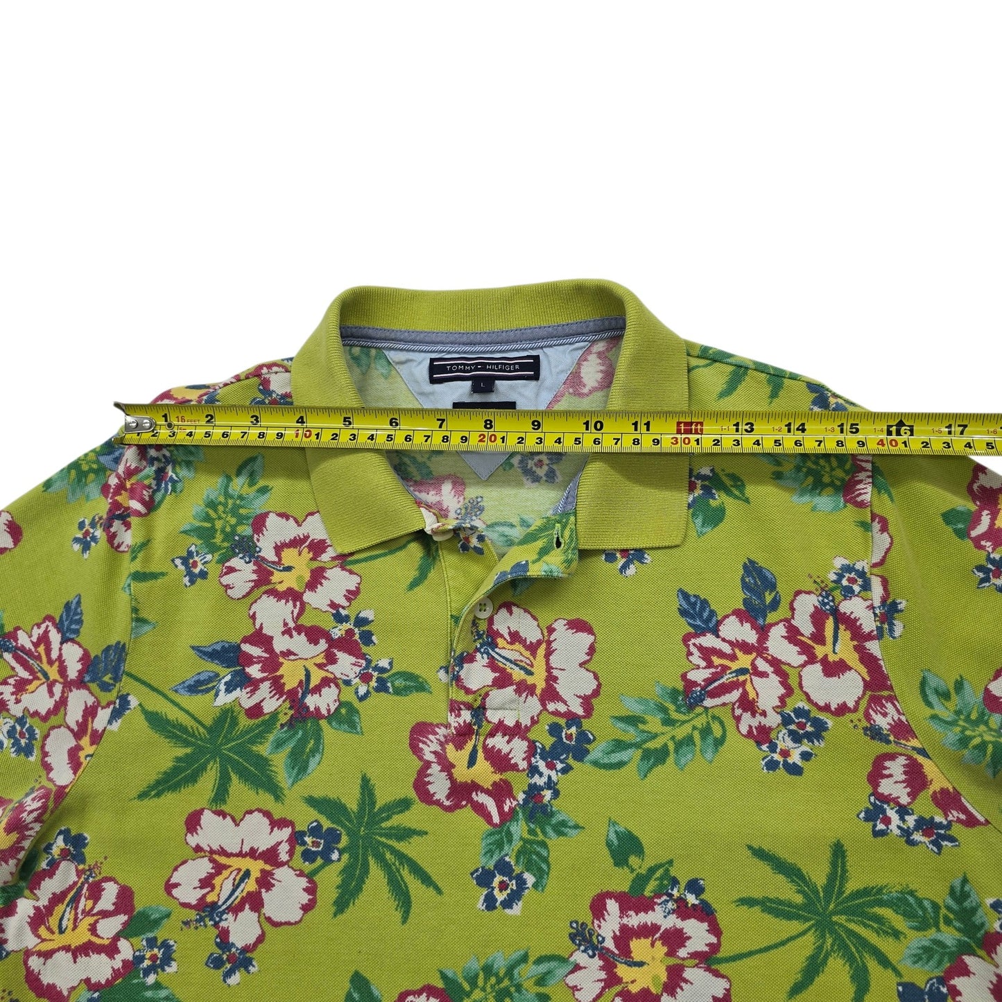 Tommy Hilfiger Men Green Polo Shirt size L product image 5