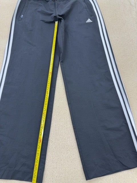 Adidas Men's Grey Track Pants M Regular Fit 3-Stripes