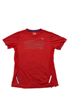 Puma Men's Red T-Shirt – Size L, Short Sleeve