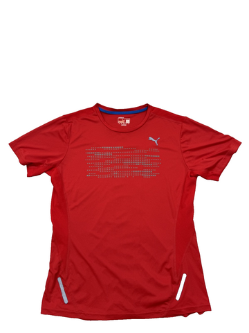 Puma Men's Red L Short Sleeve dryCELL Sportlifestyle T-Shirt
