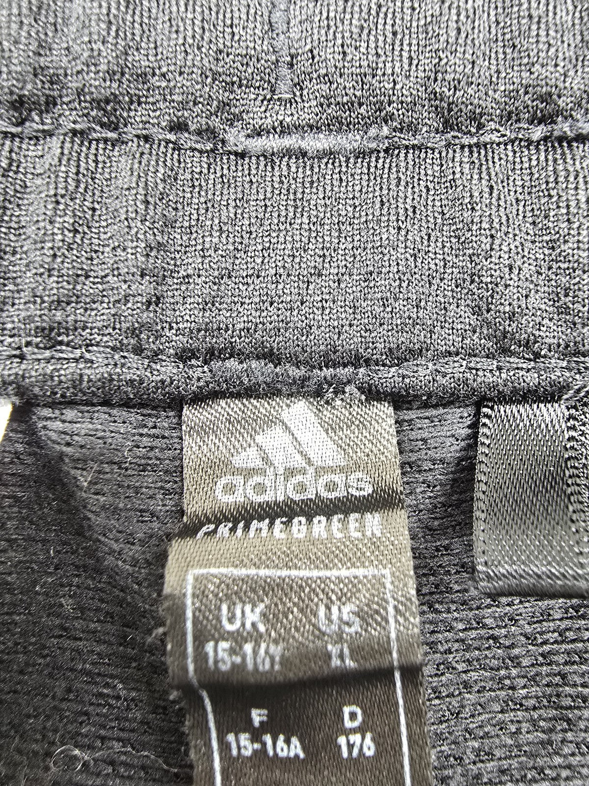 Adidas Men's Black 3-Stripes Track Pants XL Tapered Training
