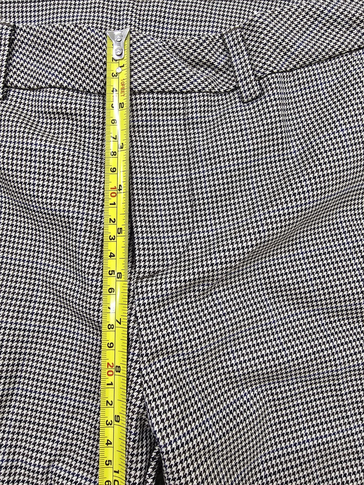 Reiko Laura Fancy Grey Houndstooth Cigarette Pants Sz 27 Women NWT