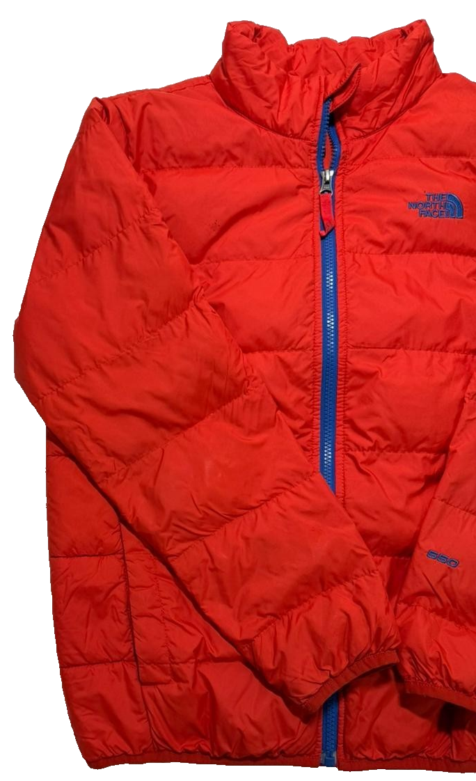 The North Face Boys' 550 Andes Goose Down Winter Jacket In Orange - Size L