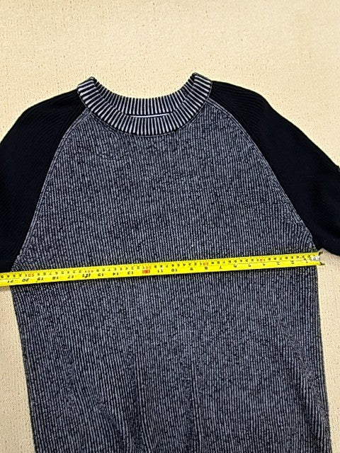 Calvin Klein Wool Blend High Neck Sweater XL Black Ribbed