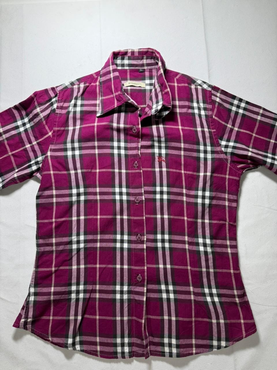 Burberry Brit Shirt Men's Check Plaid Long Sleeve Tartan Casual | XL