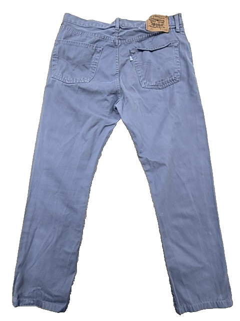 Levi's Men's Gray Relaxed Straight Jeans 36x34 551