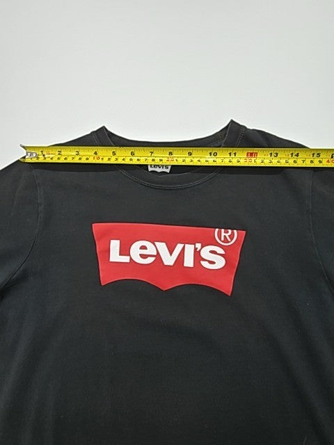Levi's Boys Black Logo T-Shirt Size 16A Regular Fit - 100% Cotton