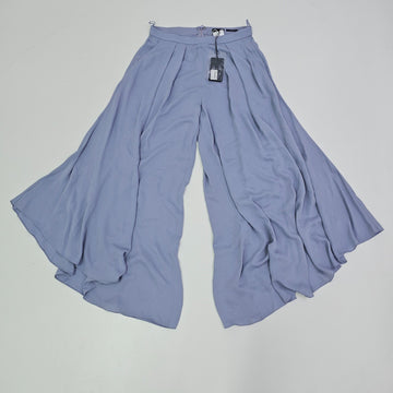 Giorgio Armani High-Rise Wide-Leg Plazzo Light Purple Pleated Pants Size 42 BNWT