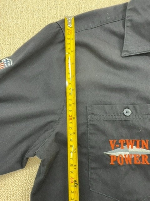 Harley-Davidson Men's Black Mechanic Shirt Size L Cotton Poly