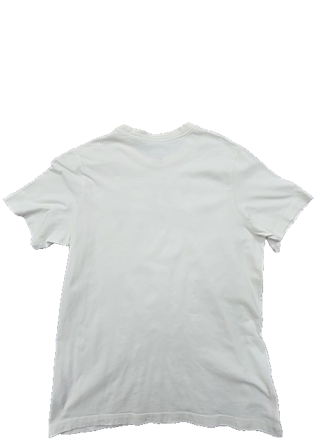 Nike Just Do It White Cotton Crewneck T-Shirt Men's Size L