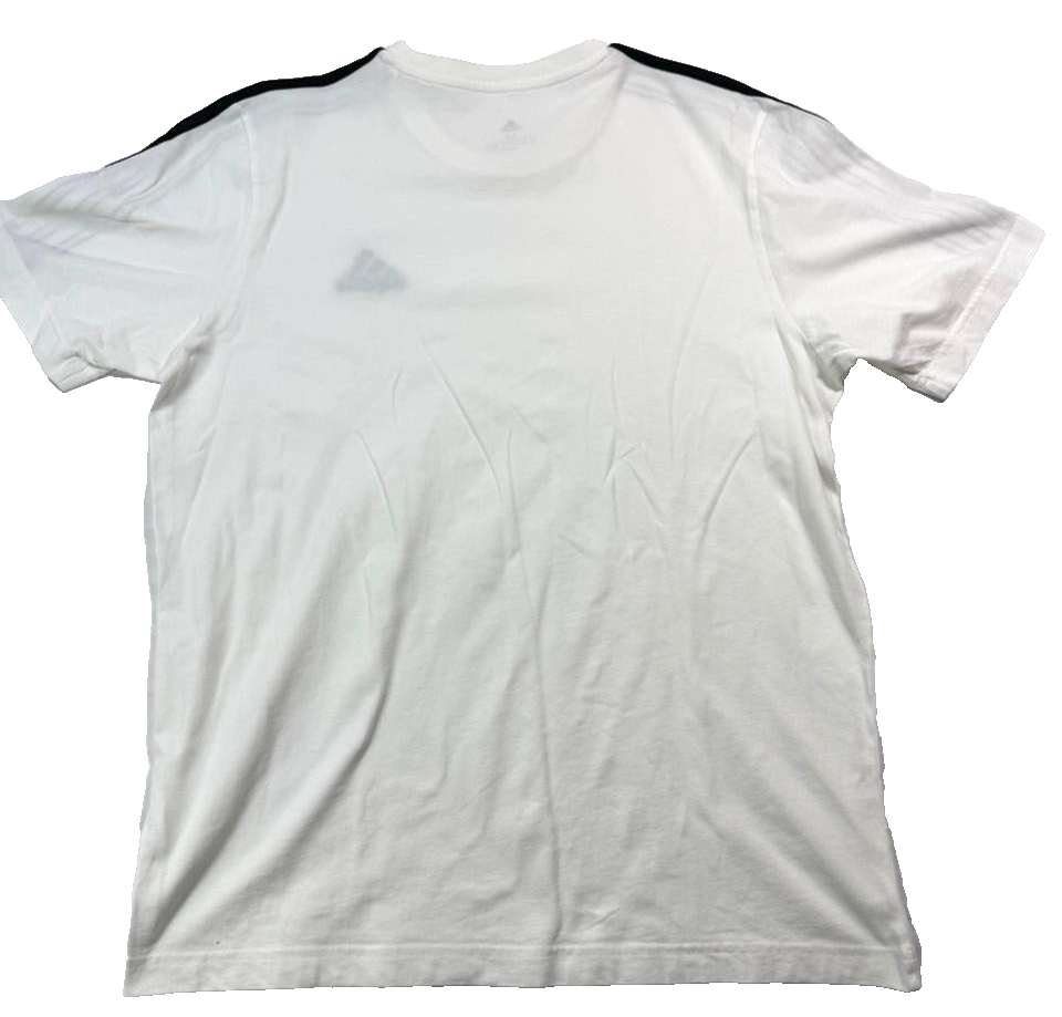 Adidas Essentials Men's Single Jersey 3-Stripes T-Shirt For In White - Size M