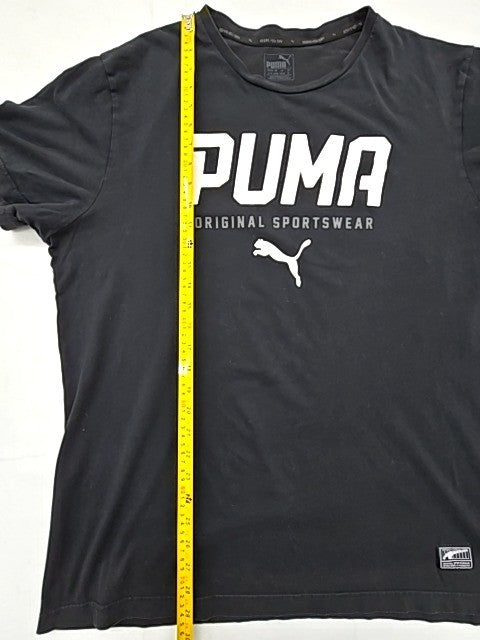Puma Men's Black XLT Short Sleeve Dry Tee Crewneck OS Sportswear