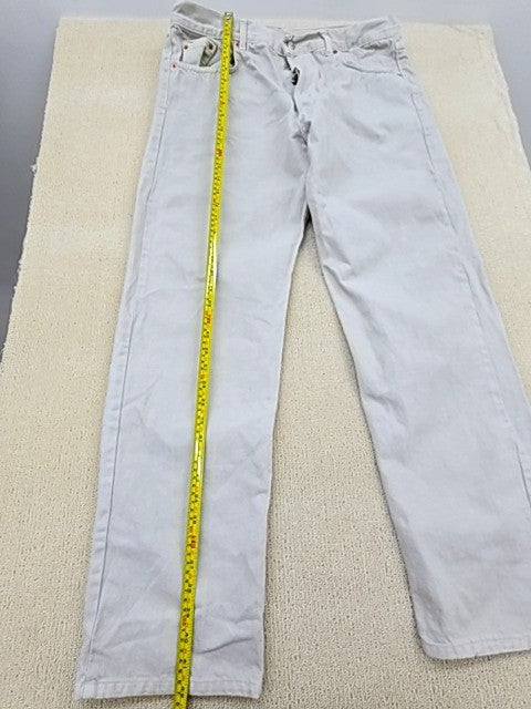 Levi's 511 Men's White Straight Denim Jeans Size 40 Regular