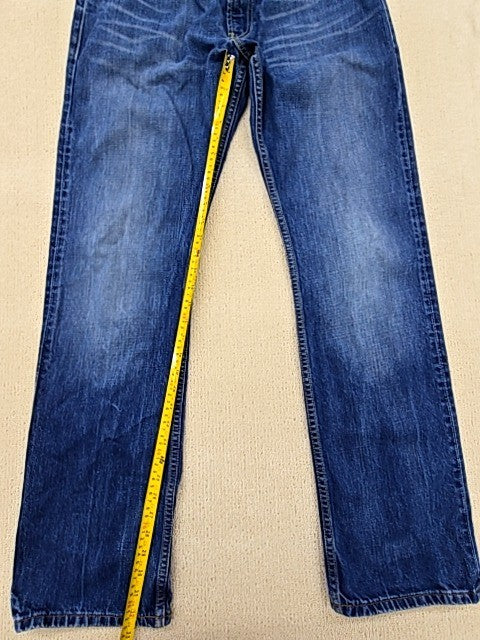 Levi's 506 Men's Straight Stretch Jeans 34x34 Blue Med Wash