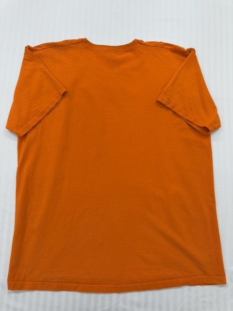 Fruit of the Loom Men's Orange T-Shirt – Size XL, Crew Neck, Cotton
