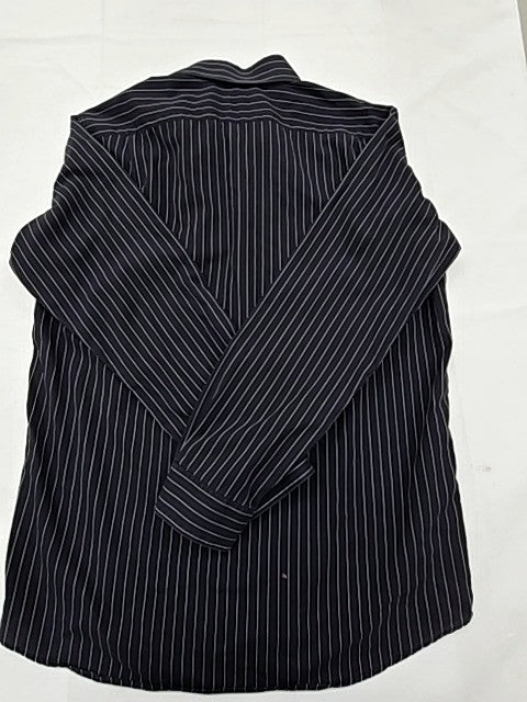 Lacoste Men's Navy White Stripe Cotton Button Down Shirt 43