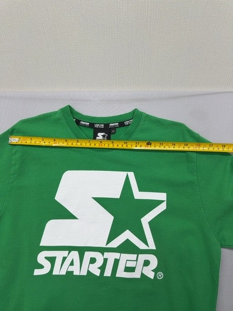 Starter Black Label Green Crewneck Sweatshirt M Italy Cotton Long Sleeve