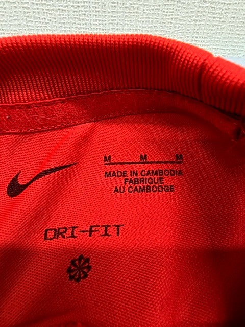 Nike Red Argyle Dri-FIT Jersey M Short Sleeve Crewneck