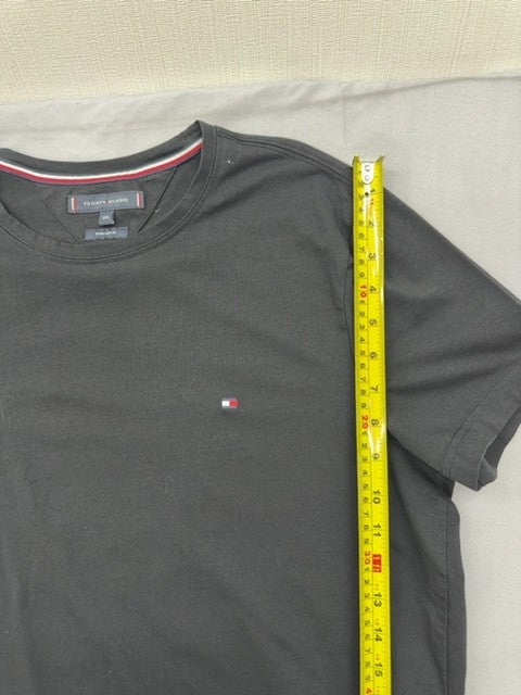 Tommy Hilfiger Men's Grey XXL V-Neck Short Sleeve Slim Fit T-Shirt