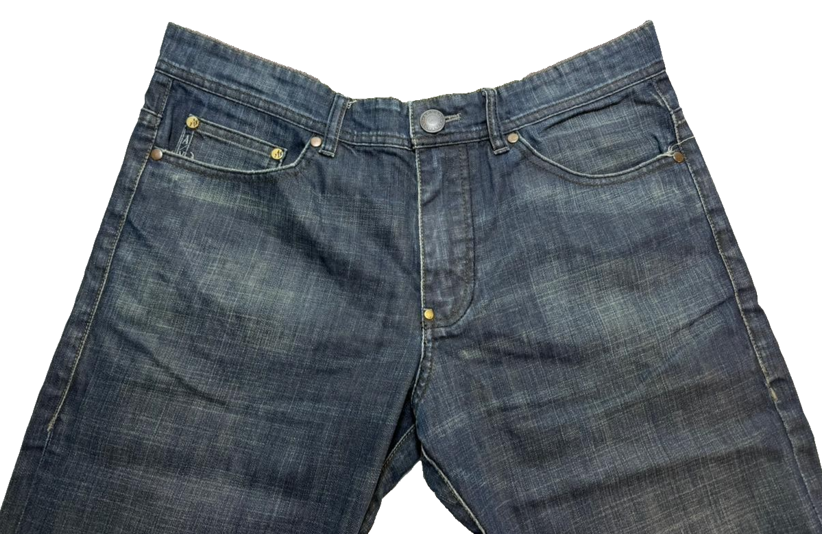 Men's Ax Armani Exchange Size 32 Indigo Blue Stretch Denim Slim Fit Jeans