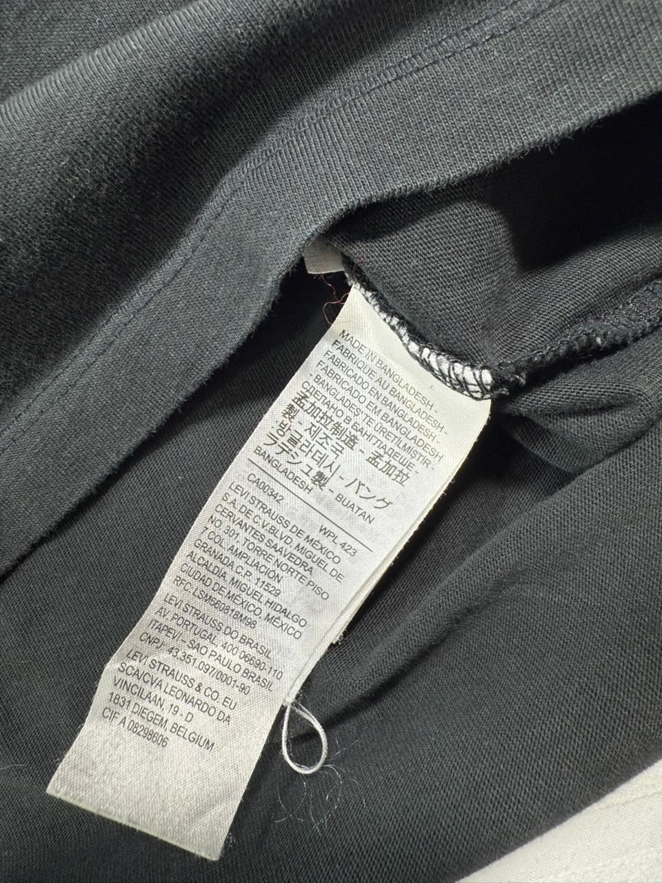 Levi'S Men's Original Logo T-Shirt In Black Cotton - Size L