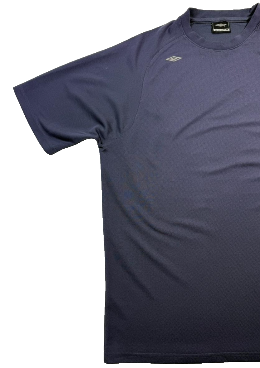 Umbro Men's Poly Gym T-Shirt In Blue - Size XL
