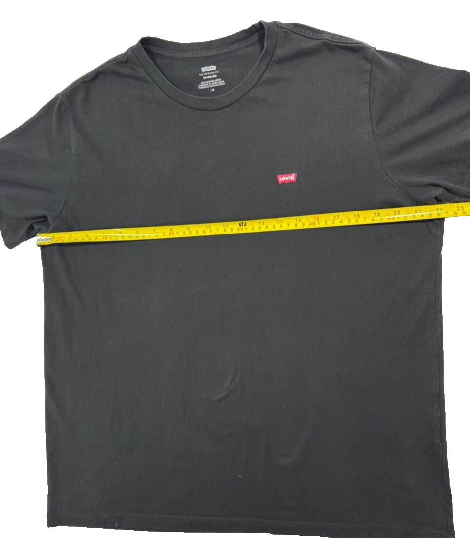 Levi'S Men's Original Logo T-Shirt In Black Cotton - Size L