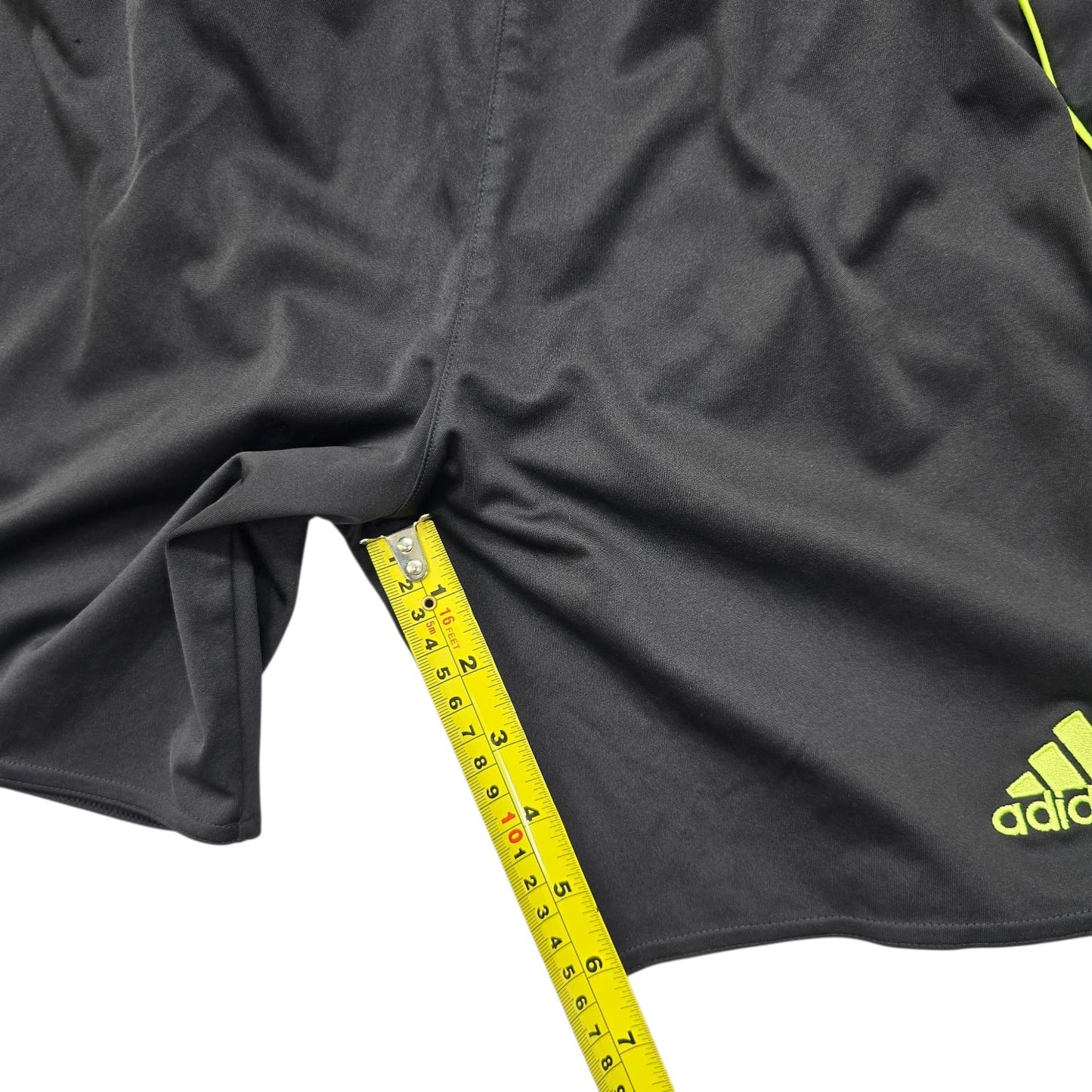 Adidas Men's Black Lime Green Climalite Athletic Shorts Size M