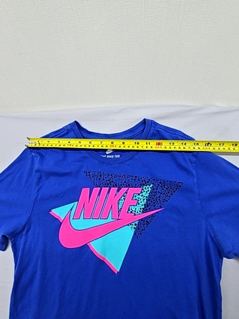 Nike Men's Blue Crew Neck Short Sleeve T-Shirt M Athletic Cotton