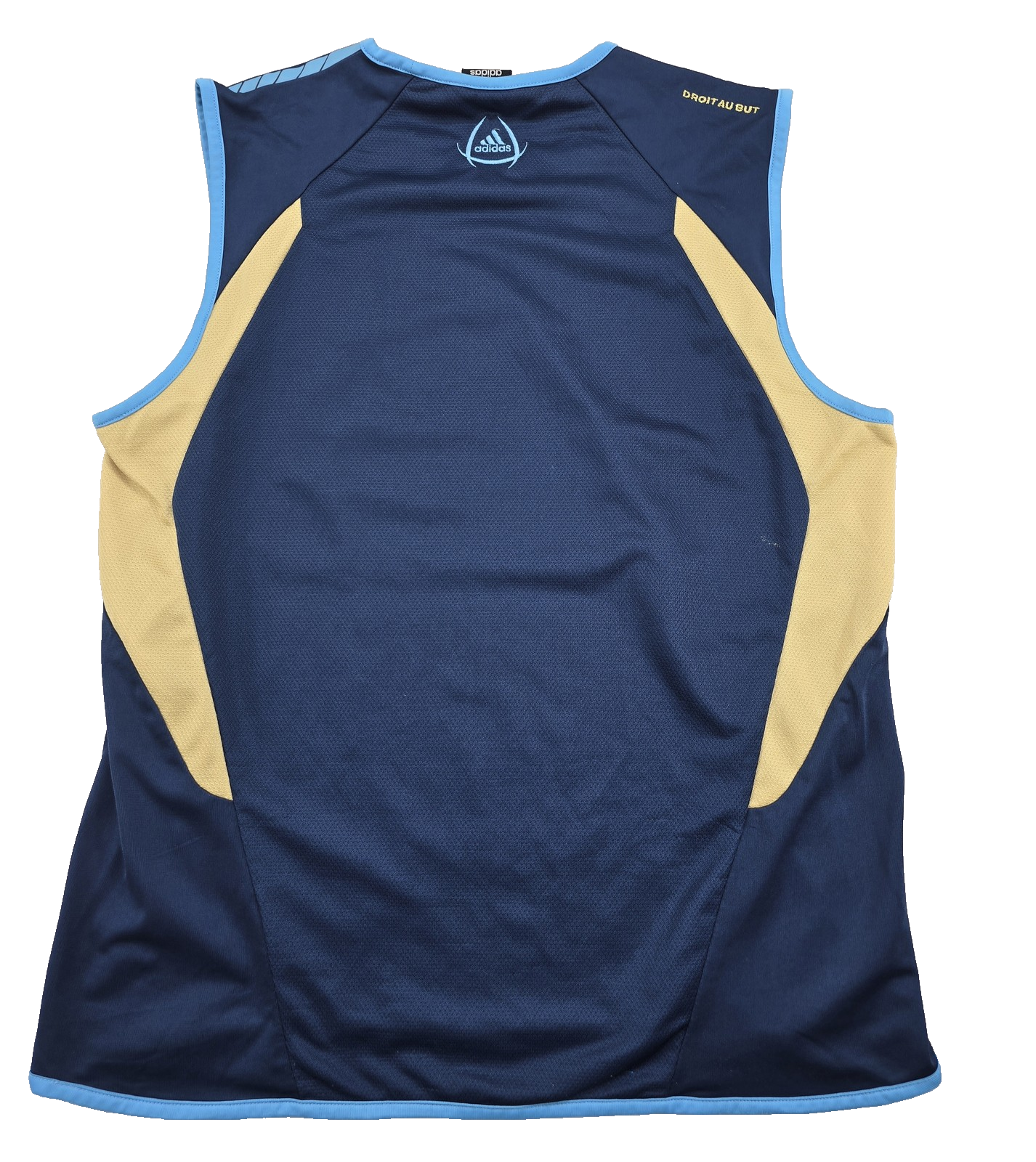Adidas Vintage Navy Soccer Training Vest Climalite Outdoor[1]