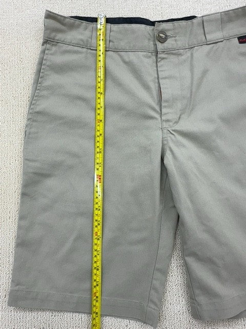 Dickies Khaki Relaxed Fit Work Shorts Multi-Pocket Wrinkle-Resistant