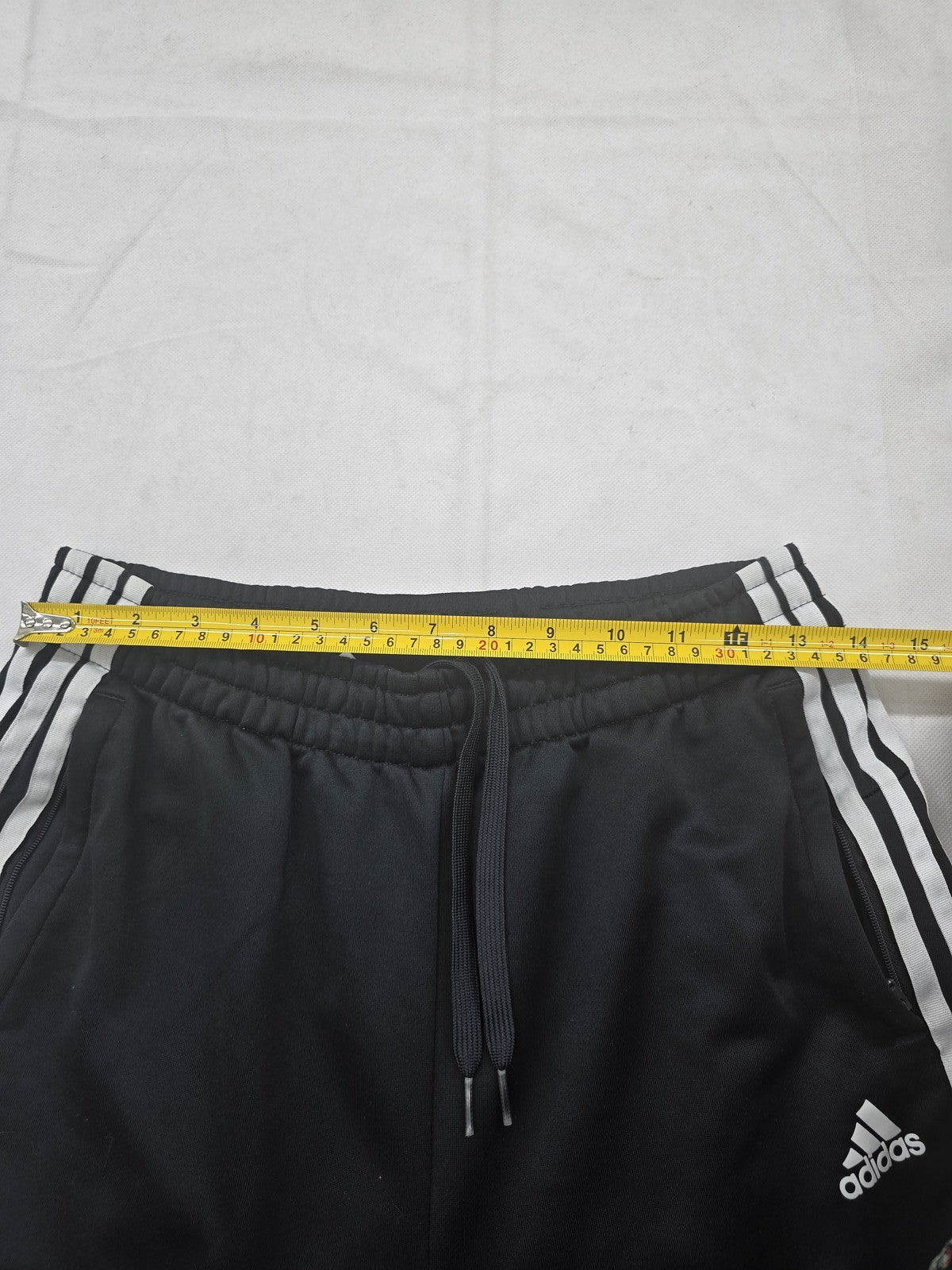 Adidas Men's Black 3-Stripes Track Pants XL Tapered Training