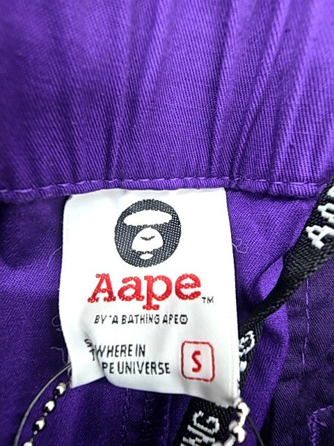BAPE Purple Color Camo Sweatpants Men's S 98%Cotton Drawstring