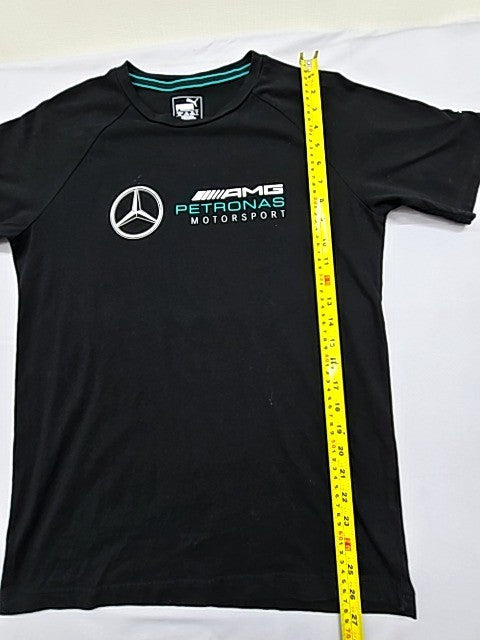 Puma Men's Black Mercedes-AMG Petronas F1 T-Shirt L Regular