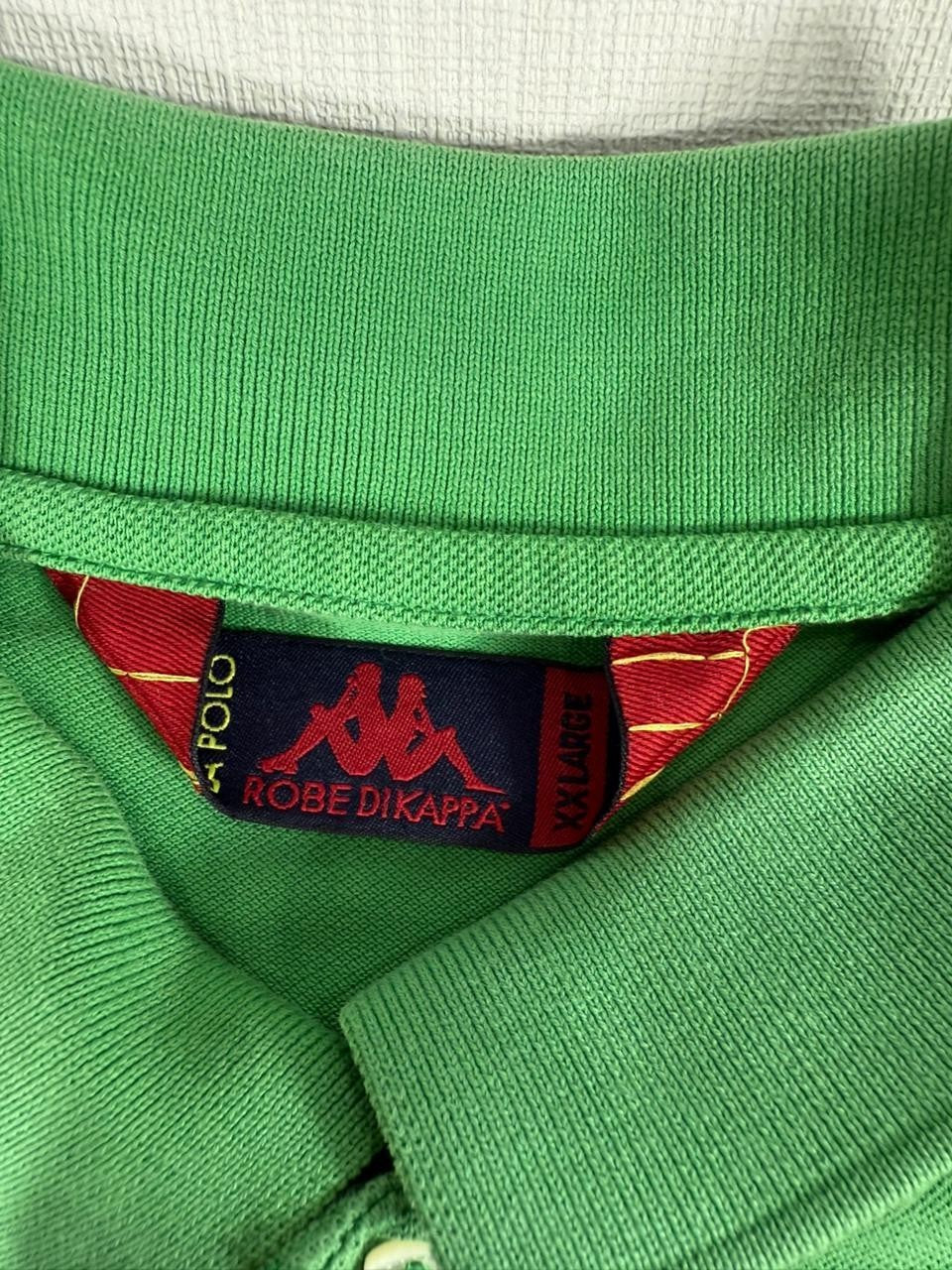 Robe Di Kappa Men's Green Polo Shirt Short Sleeve Cotton Size XXL