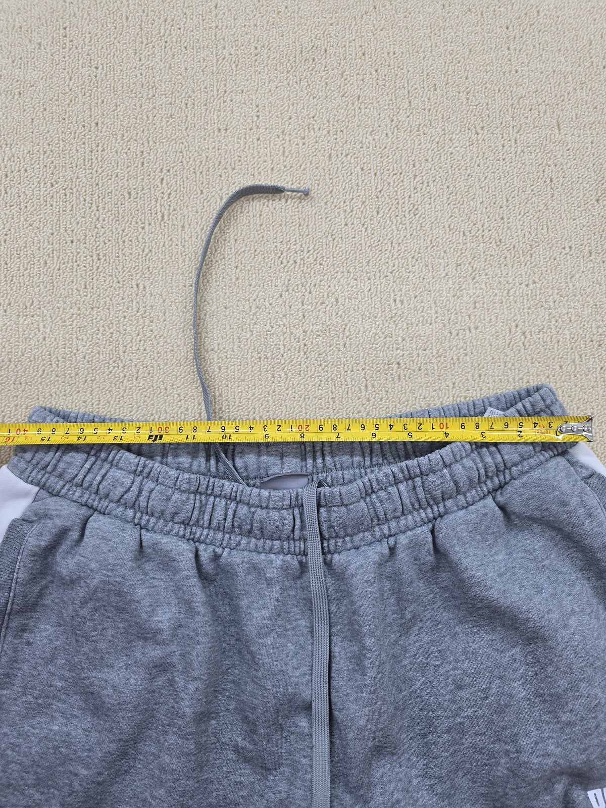 Puma Men's XL Gray Fleece Sweatpants Side Stripe Tapered 8487