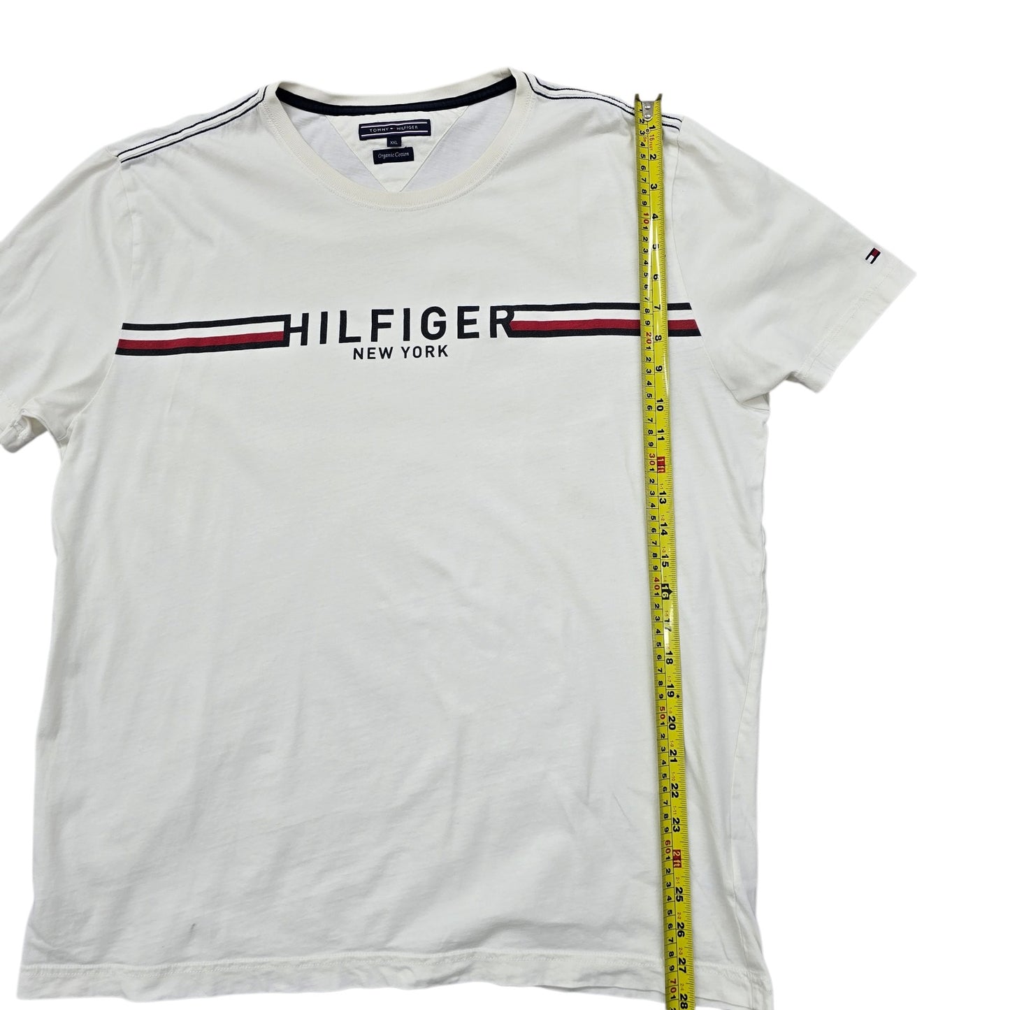 Tommy Hilfiger Men White T-Shirt size XXL product image 8