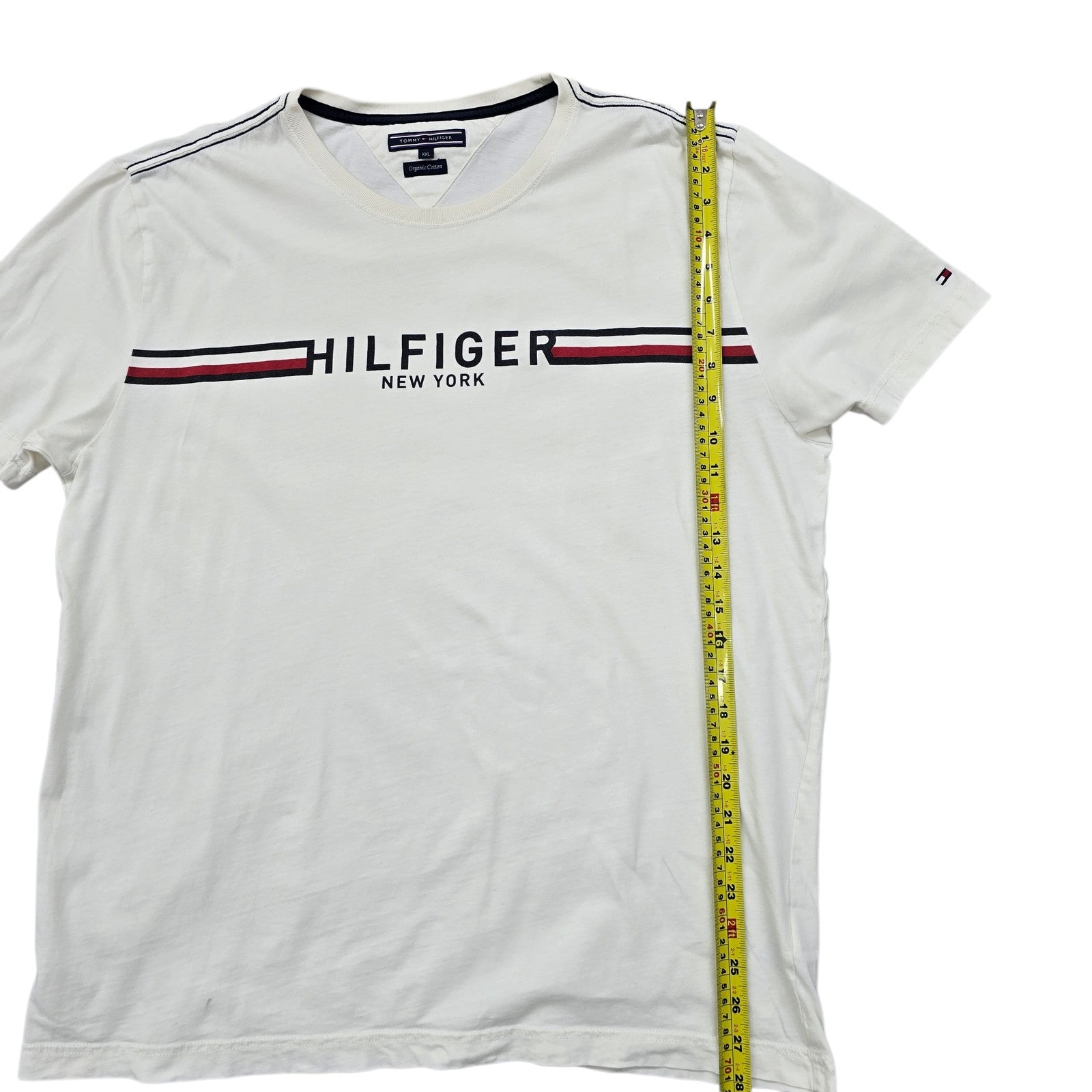 Tommy Hilfiger Men White T-Shirt size XXL product image 8