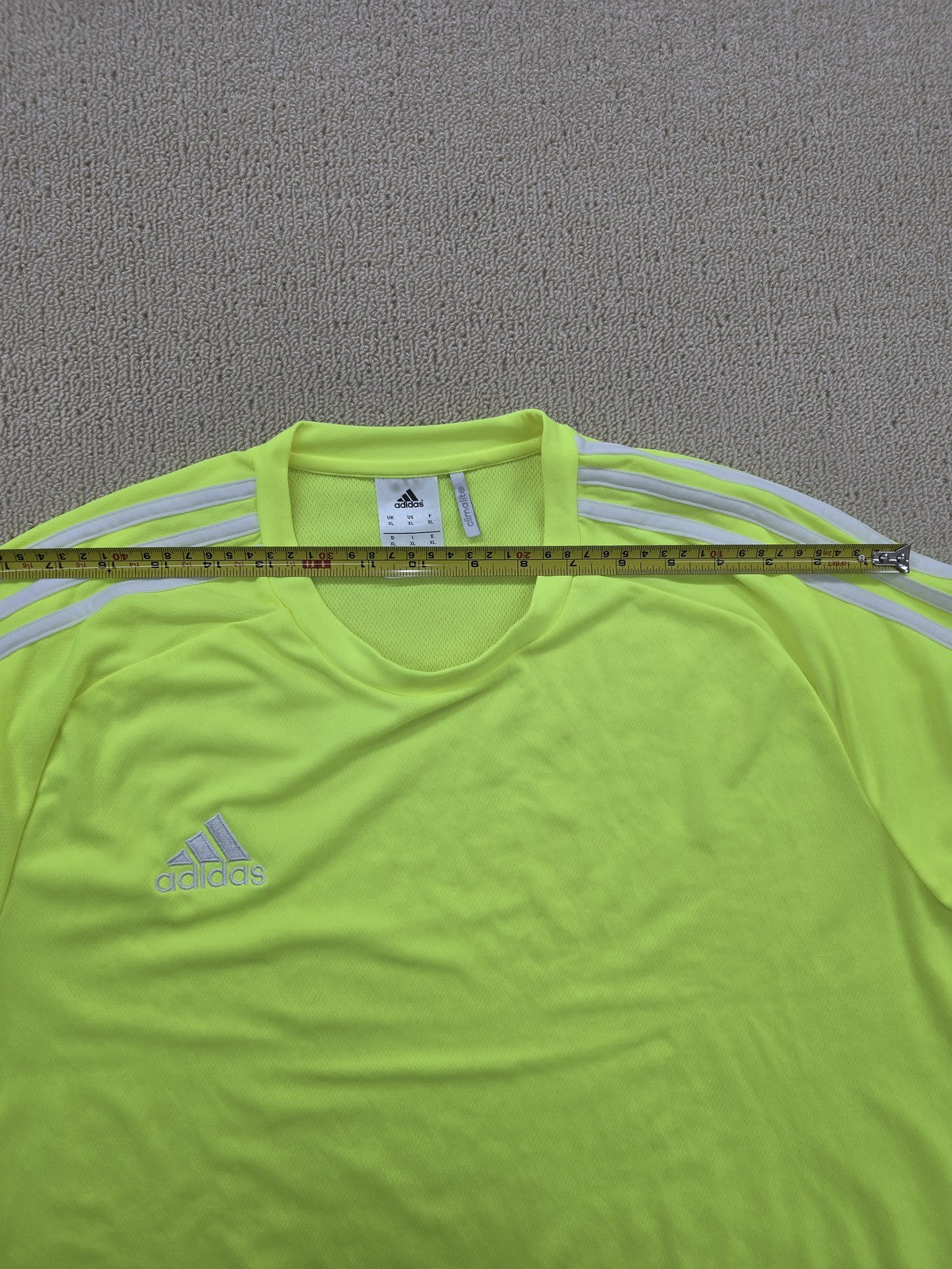 Adidas Climacool Solar Yellow Men's L Short Sleeve Jersey Athletic Fit