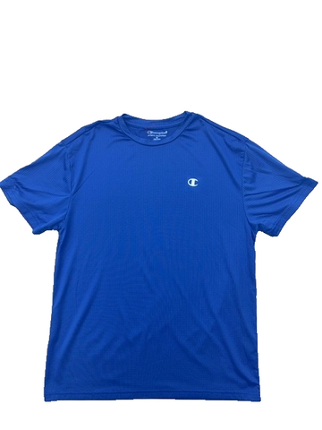 Champion Men's Blue Mesh T-Shirt Size M Short Sleeve Athletic