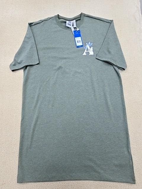 Adidas Originals Women's Gray T-Shirt – Size S, Short Sleeve, Crew Neck