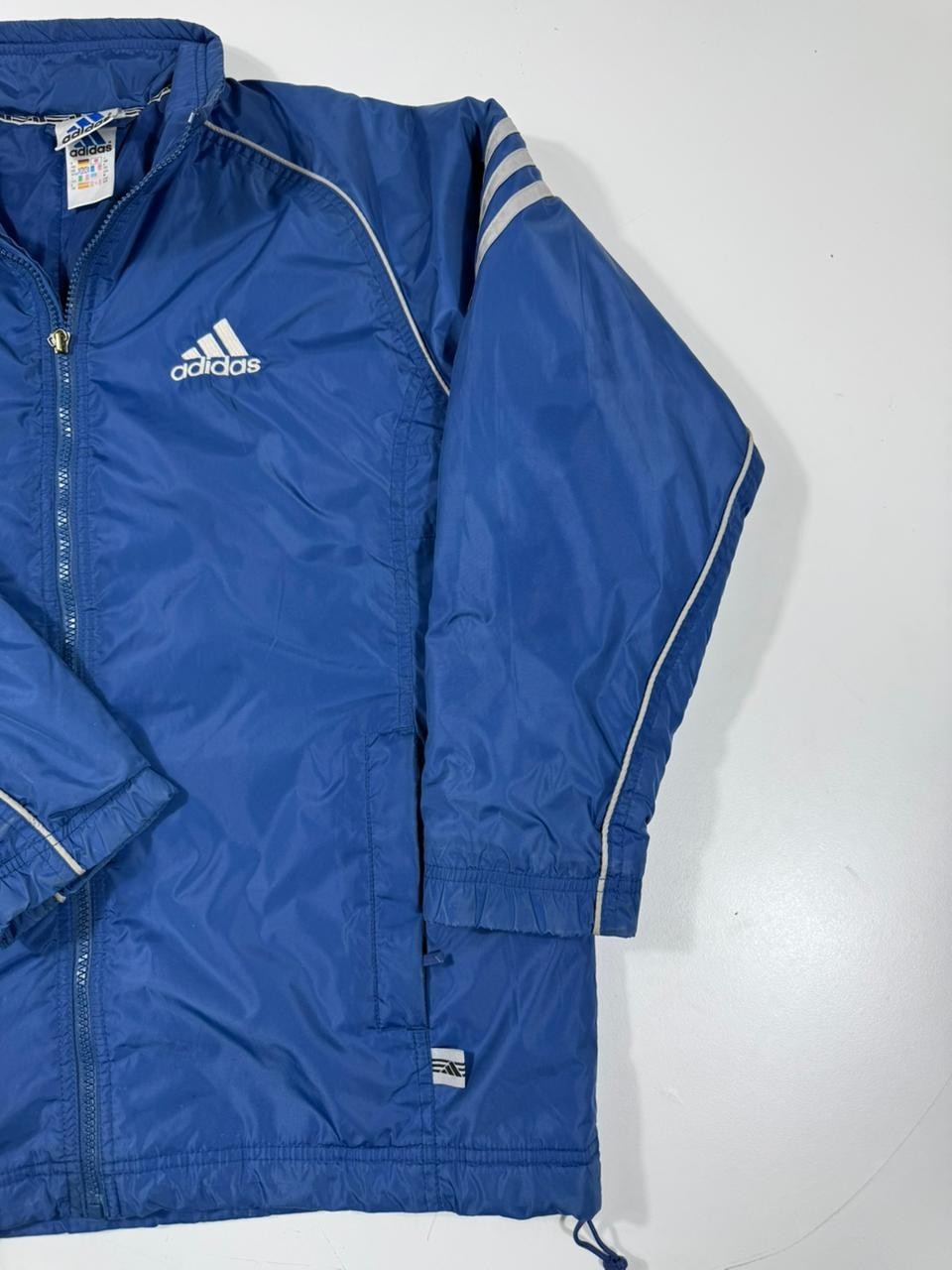 Adidas Blue Full Zip Lightweight Jacket Men’s Size M Made in Indonesia