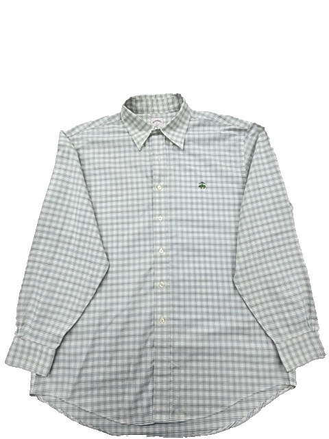 Brooks Brothers Men's Gray Polo Shirt – Size L, Long Sleeve