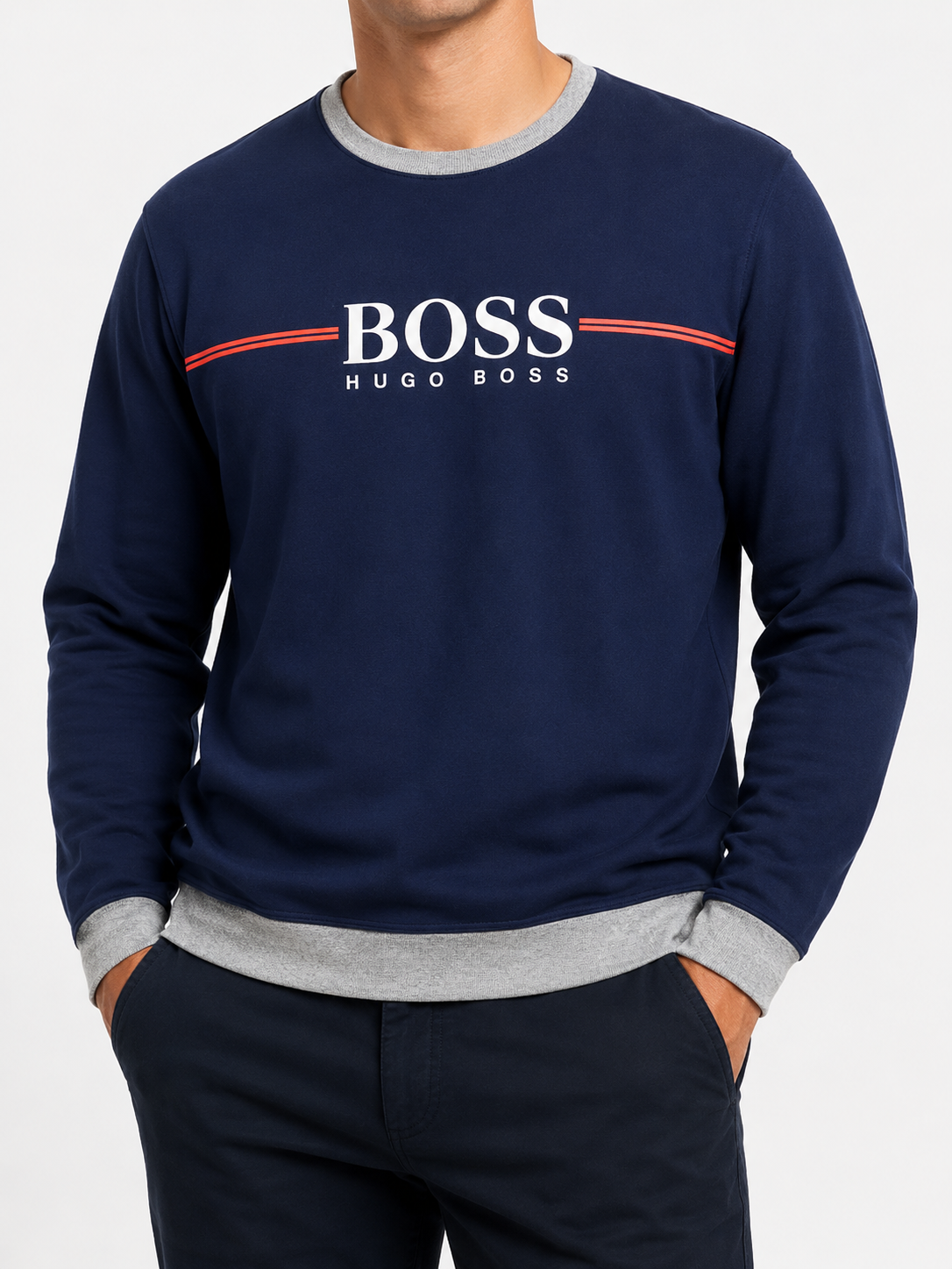 Hugo Boss Men Blue Sweatshirt size XXL product image 1