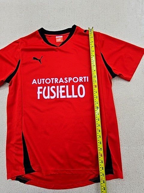 Puma Men's Red Football Jersey L Short Sleeve Crew Neck