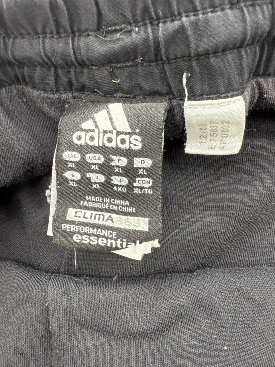 Adidas Men's Black Track Pants XL Climalite Joggers Zip Ankles