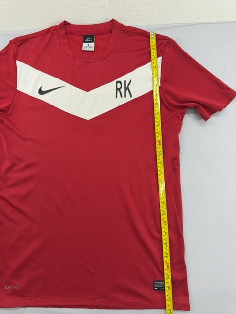 Nike Men's Red Dri-FIT Jersey M Short Sleeve Crewneck